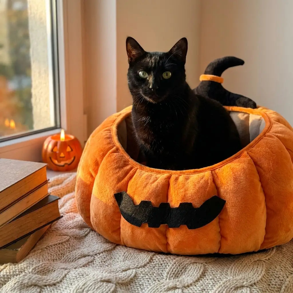 Pumpkin Cat Bed