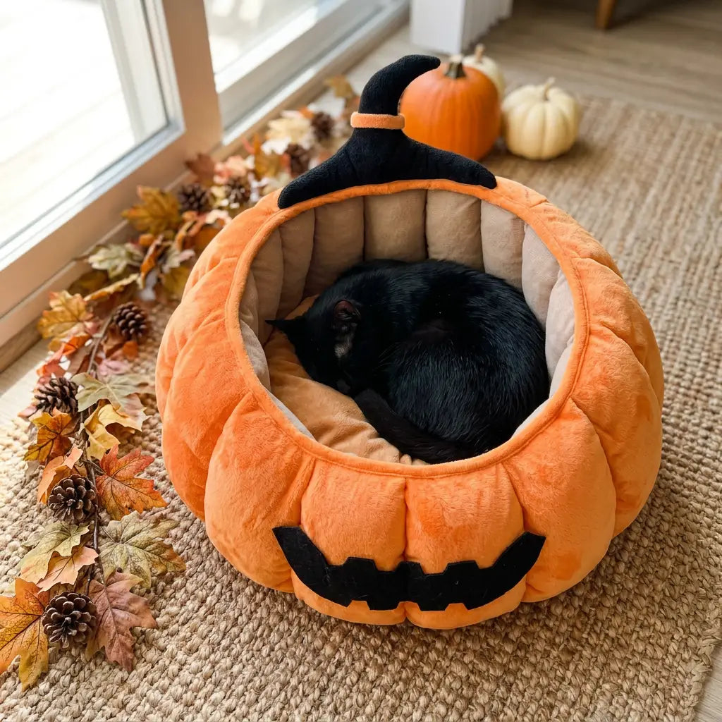 Pumpkin Cat Bed